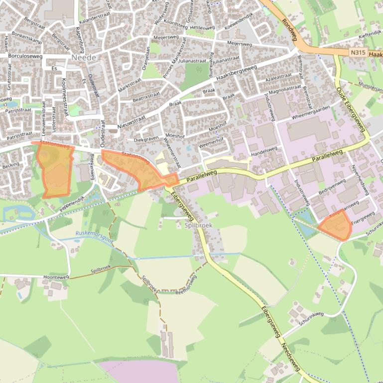 Kaart van postcodegebied 7161AD.