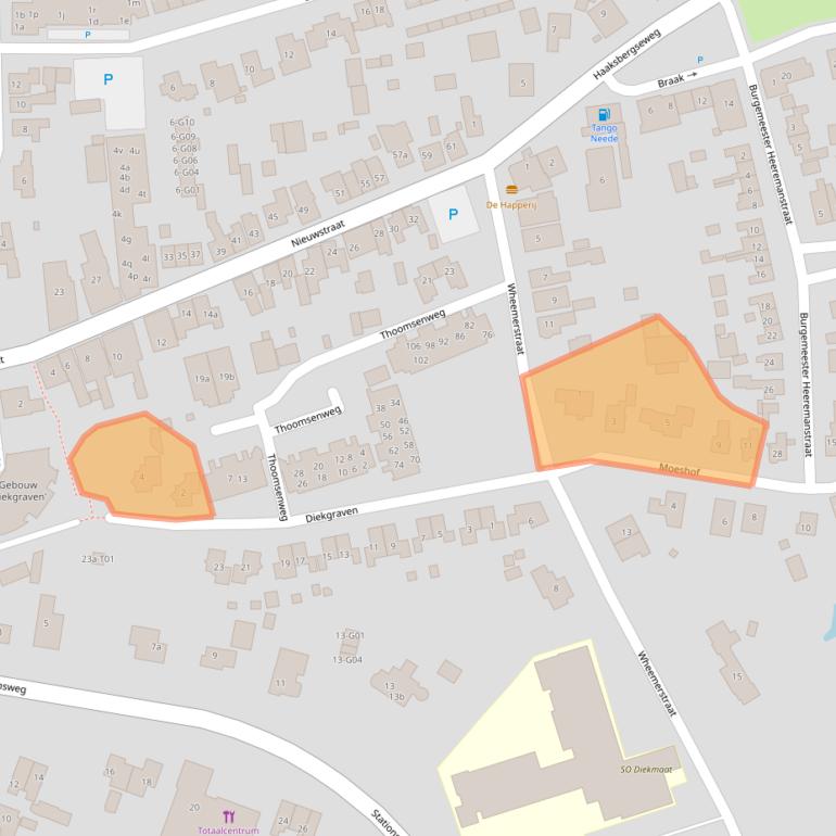 Kaart van postcodegebied 7161AP.