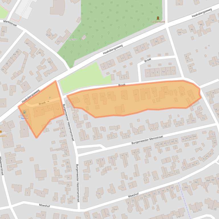 Kaart van postcodegebied 7161BB.