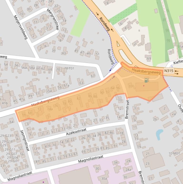 Kaart van postcodegebied 7161BM.