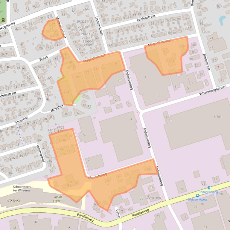 Kaart van postcodegebied 7161BW.