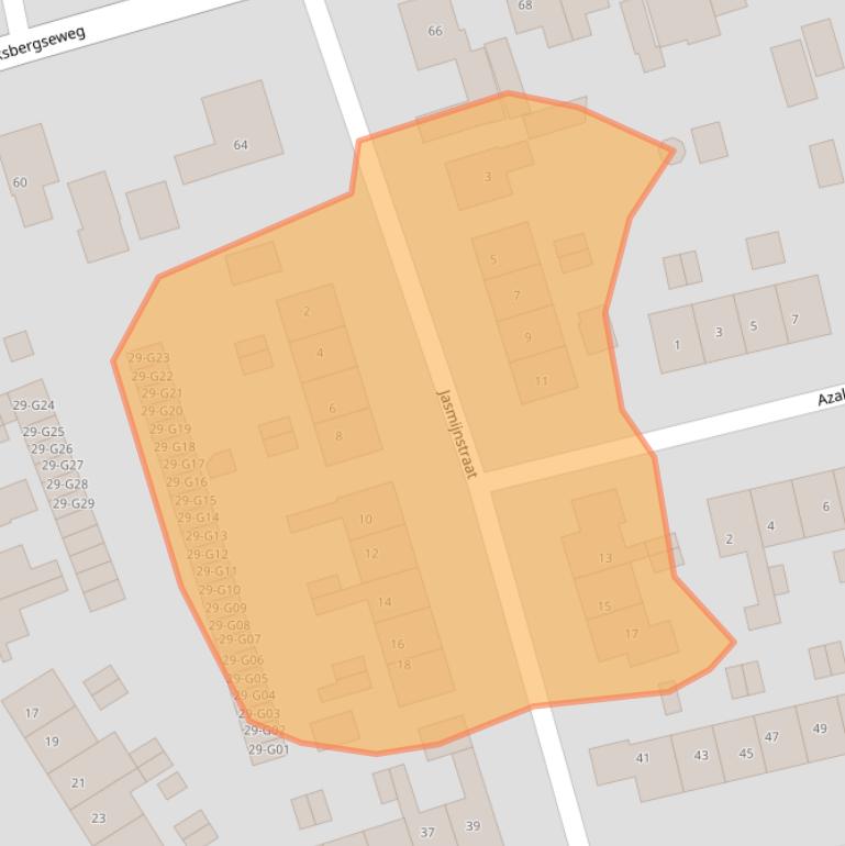 Kaart van postcodegebied 7161CA.