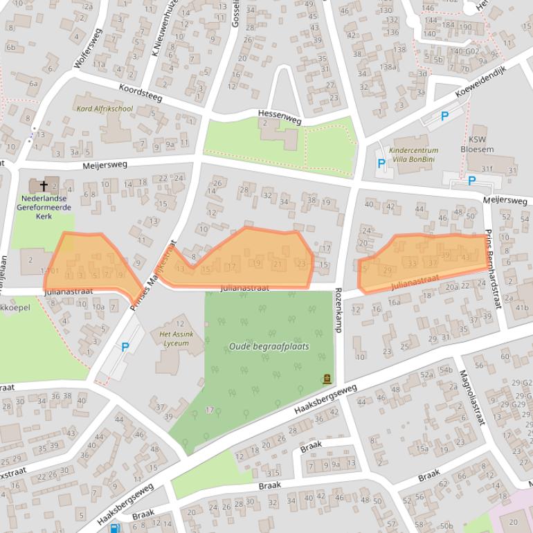 Kaart van postcodegebied 7161CP.