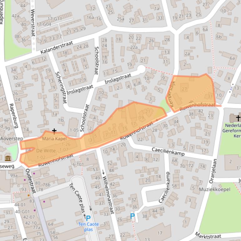 Kaart van postcodegebied 7161CW.