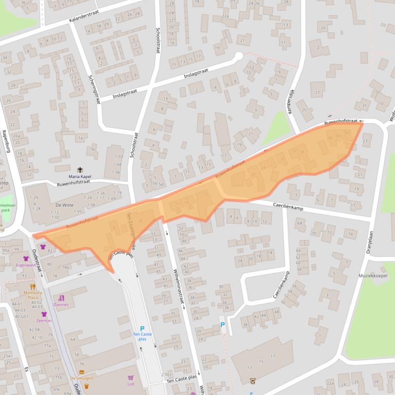 Kaart van postcodegebied 7161CX.