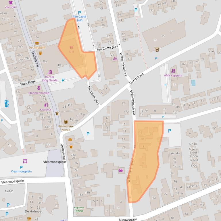 Kaart van postcodegebied 7161DC.