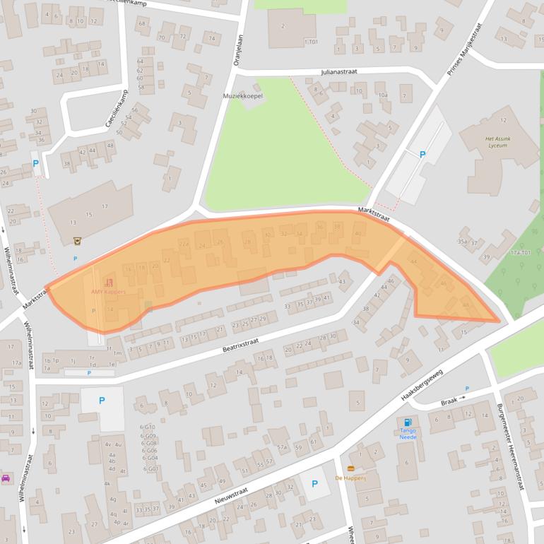 Kaart van postcodegebied 7161DH.