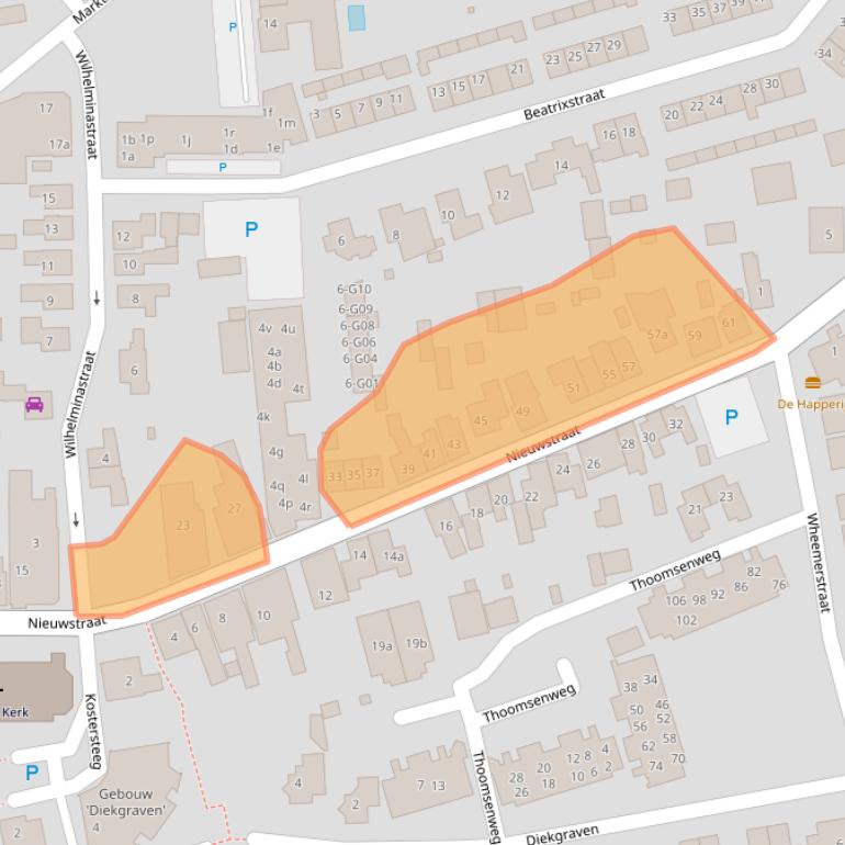 Kaart van postcodegebied 7161DM.