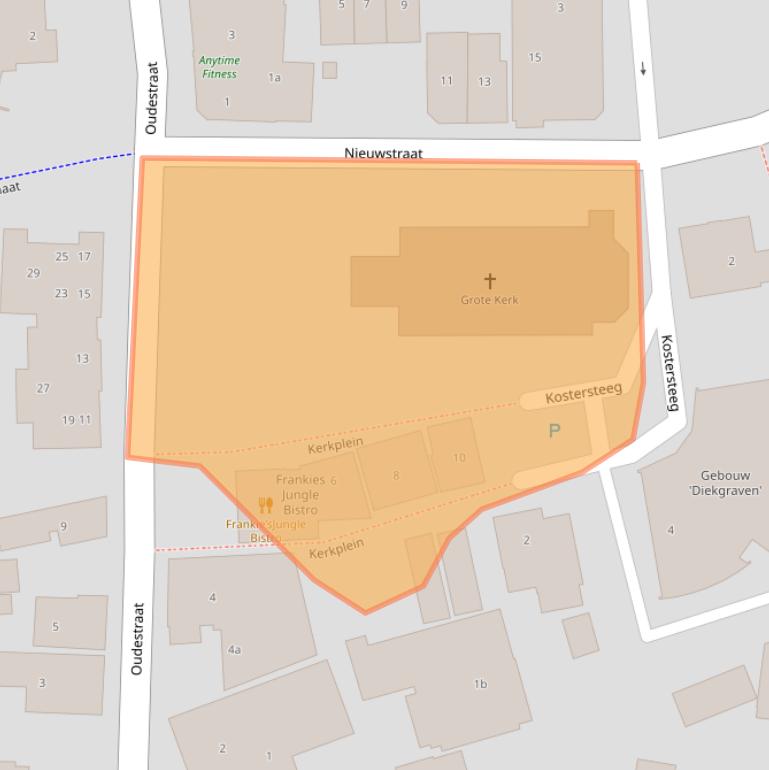 Kaart van postcodegebied 7161DP.