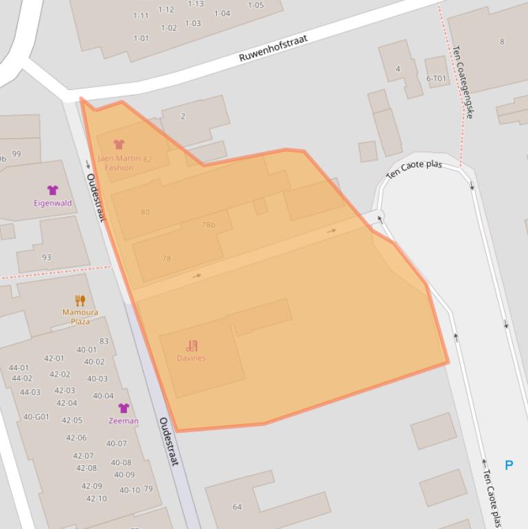 Kaart van postcodegebied 7161DZ.