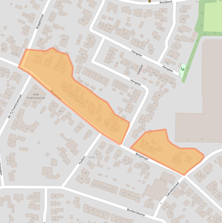 Kaart van postcodegebied 7161EL.