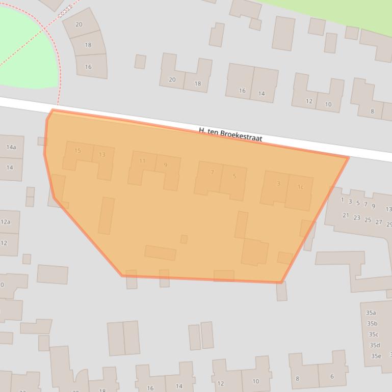 Kaart van postcodegebied 7161GA.