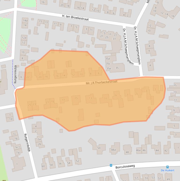 Kaart van postcodegebied 7161GG.