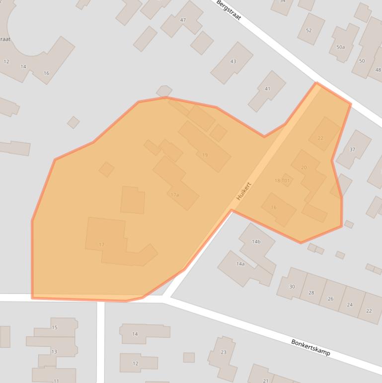 Kaart van postcodegebied 7161GJ.