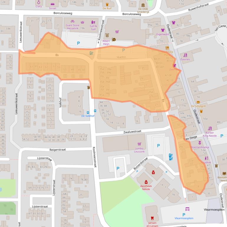 Kaart van postcodegebied 7161GN.