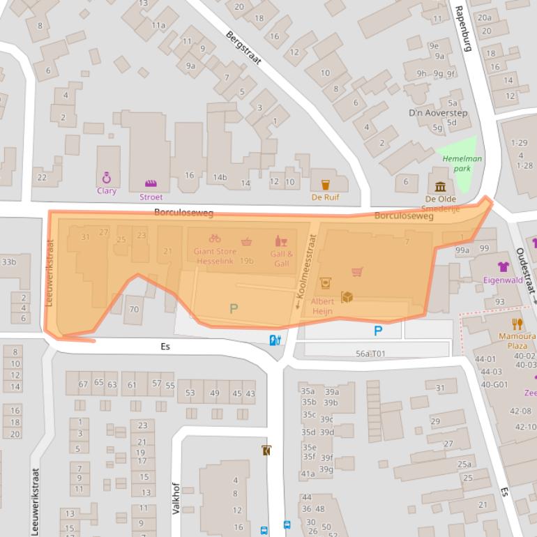 Kaart van postcodegebied 7161GP.