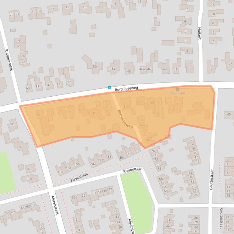 Kaart van postcodegebied 7161GS.