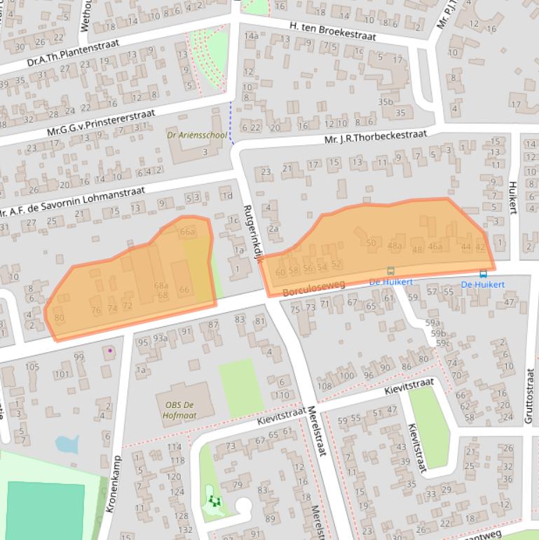 Kaart van postcodegebied 7161HB.