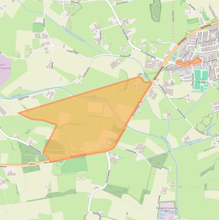 Kaart van postcodegebied 7161HC.