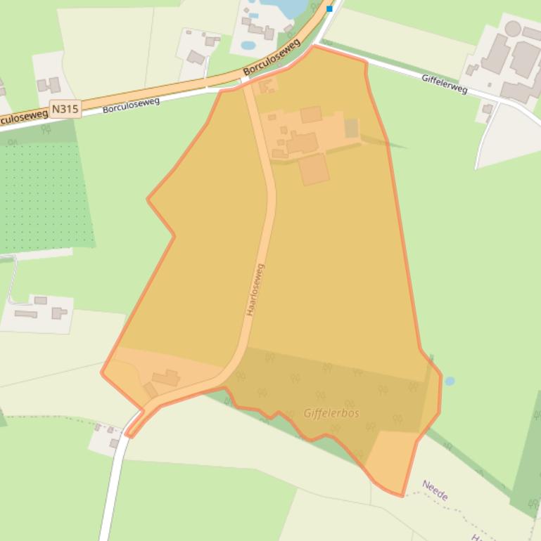 Kaart van postcodegebied 7161HL.