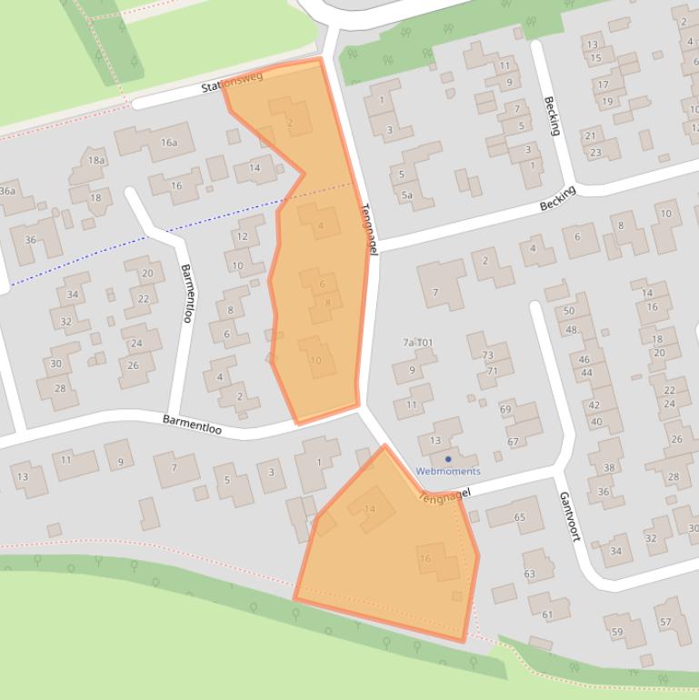 Kaart van postcodegebied 7161KC.