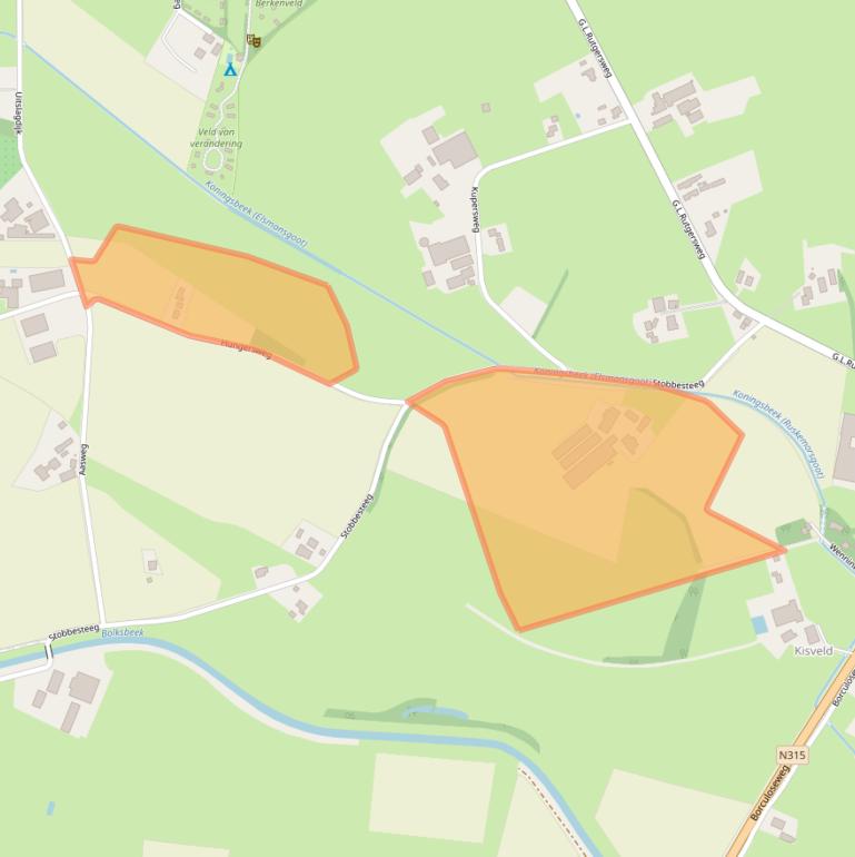 Kaart van postcodegebied 7161LD.