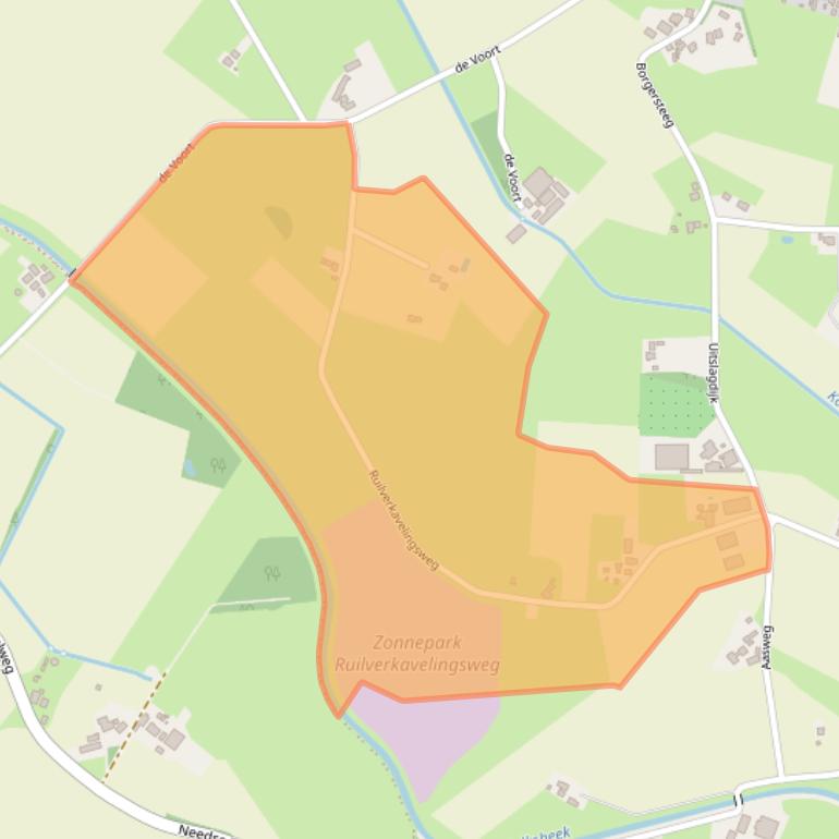 Kaart van postcodegebied 7161LE.