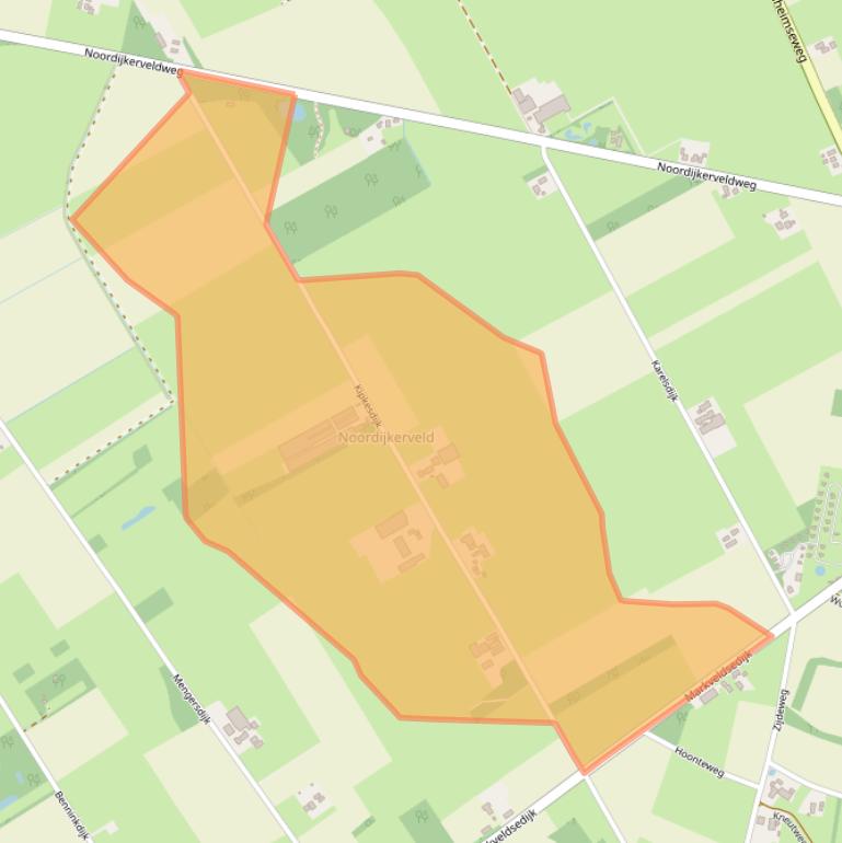 Kaart van postcodegebied 7161LS.