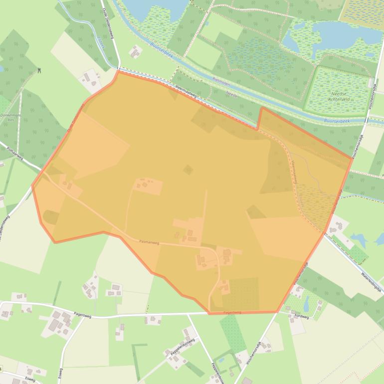 Kaart van postcodegebied 7161ME.