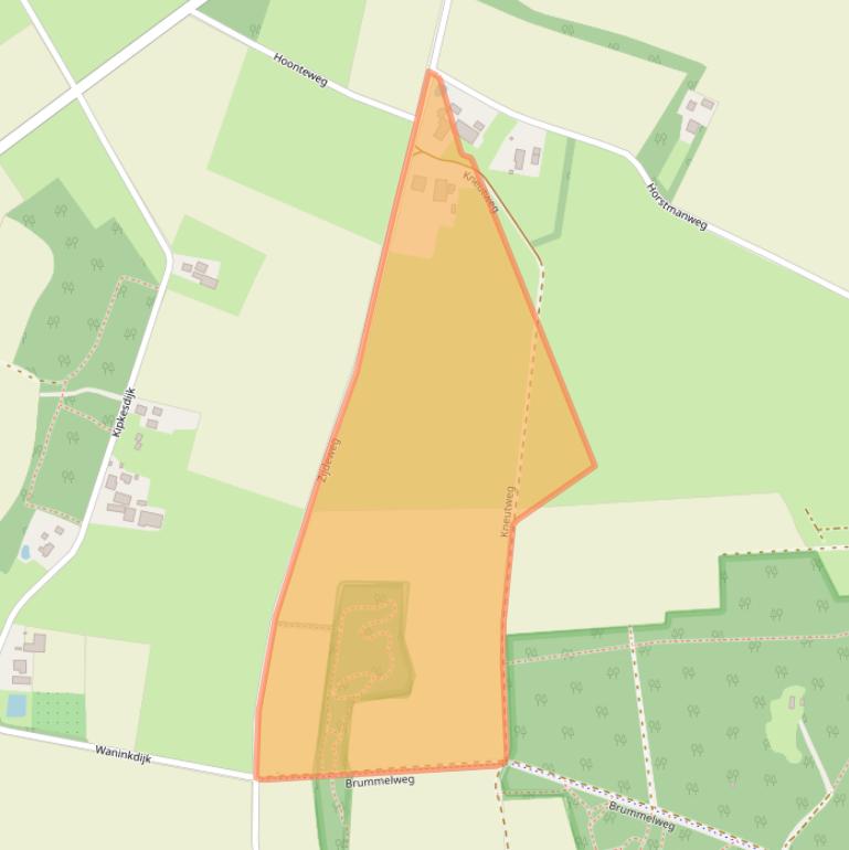 Kaart van postcodegebied 7161MP.