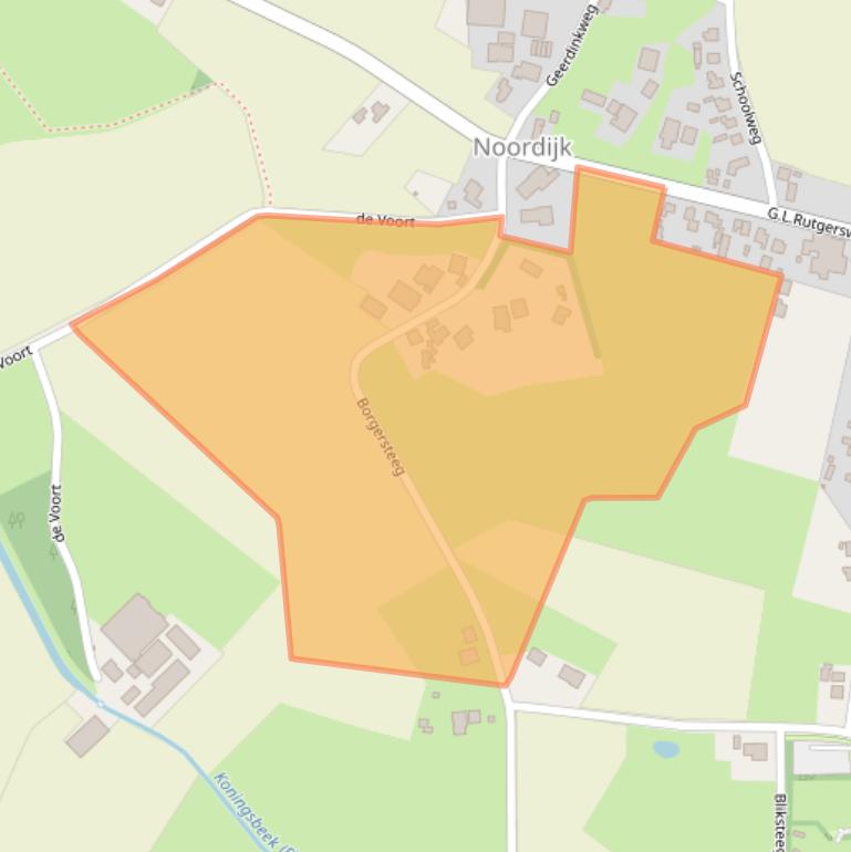 Kaart van postcodegebied 7161NC.