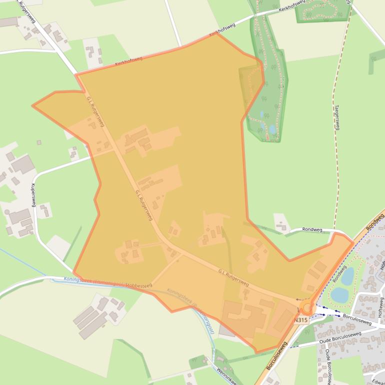 Kaart van postcodegebied 7161PC.