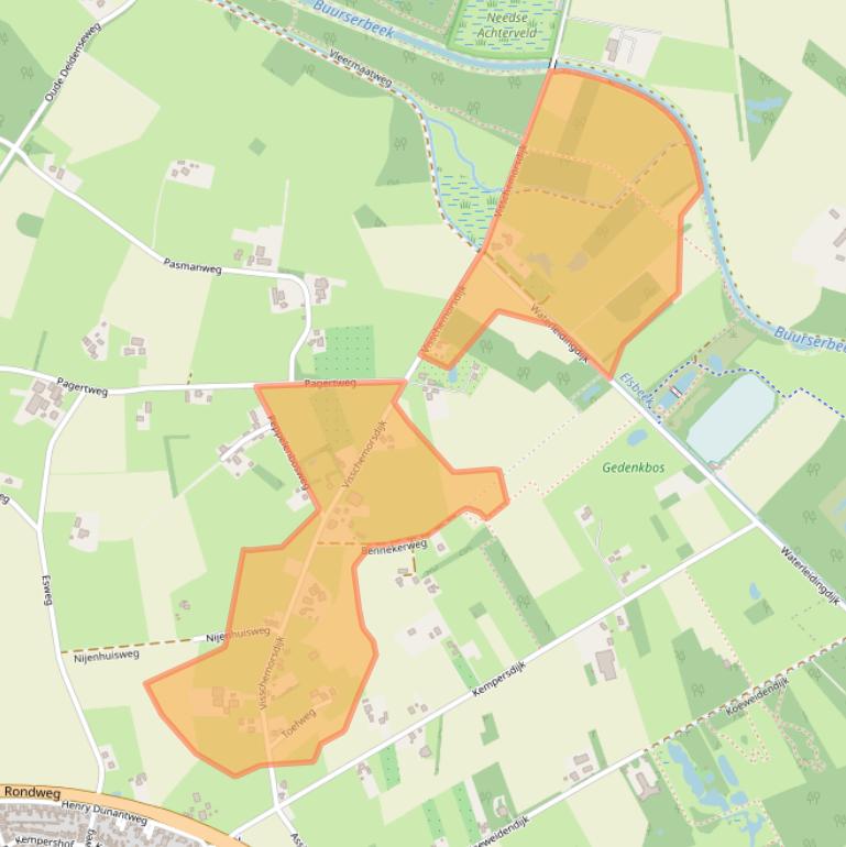 Kaart van postcodegebied 7161RE.