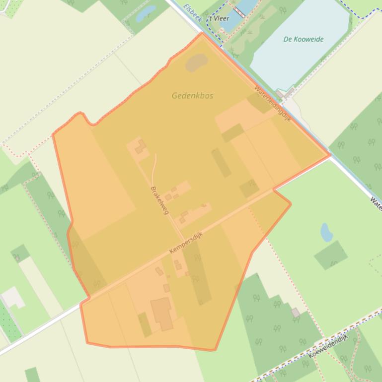 Kaart van postcodegebied 7161RH.