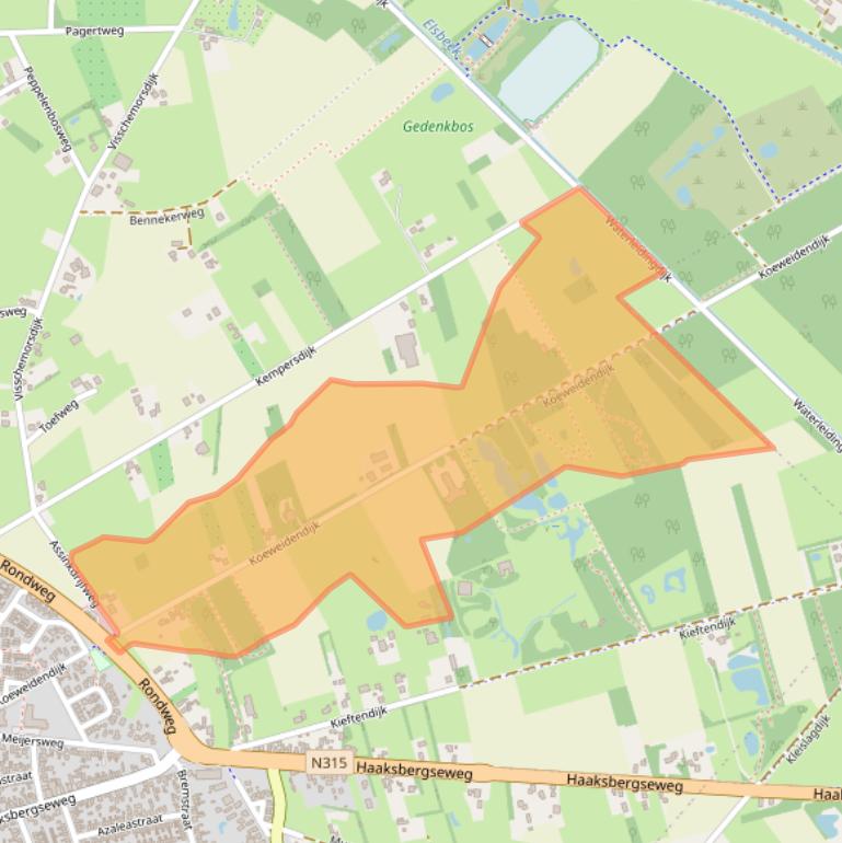 Kaart van postcodegebied 7161RJ.