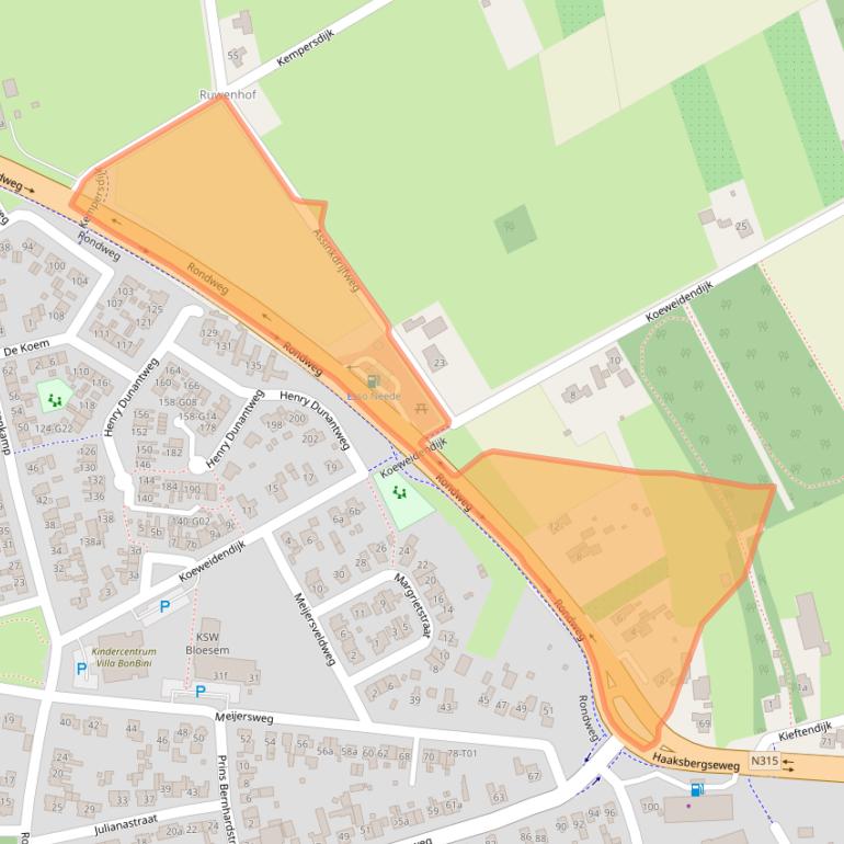 Kaart van postcodegebied 7161RK.