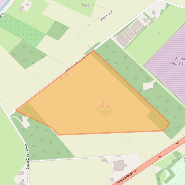 Kaart van postcodegebied 7161RR.