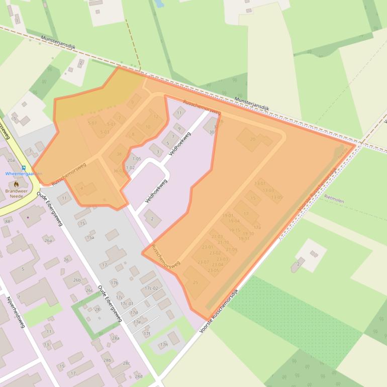 Kaart van postcodegebied 7161RT.