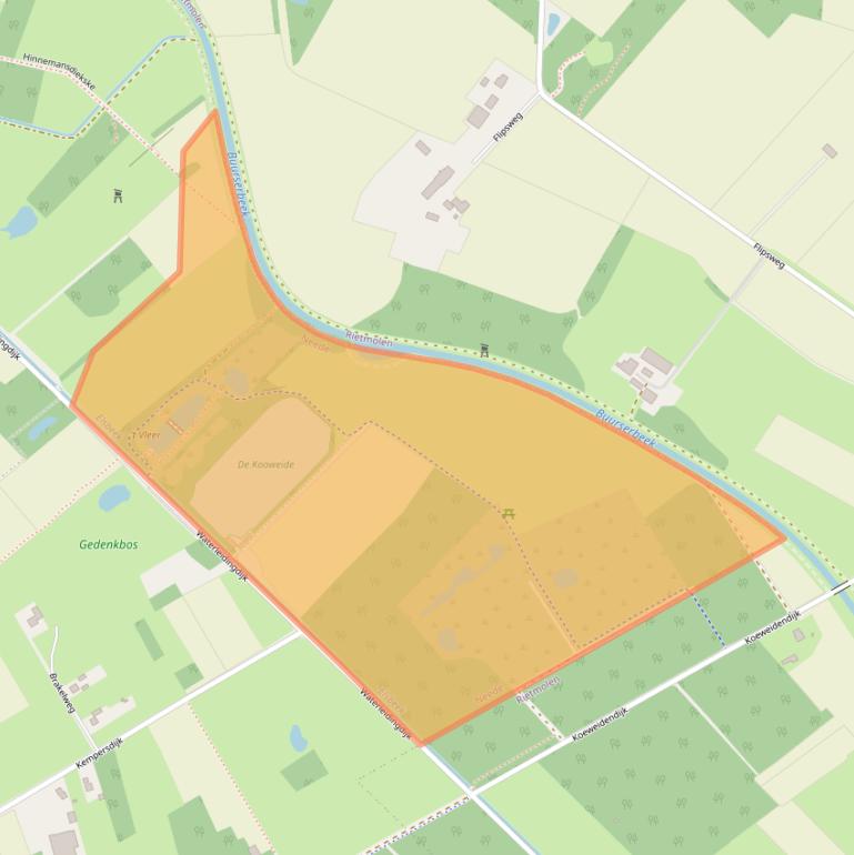Kaart van postcodegebied 7161RZ.
