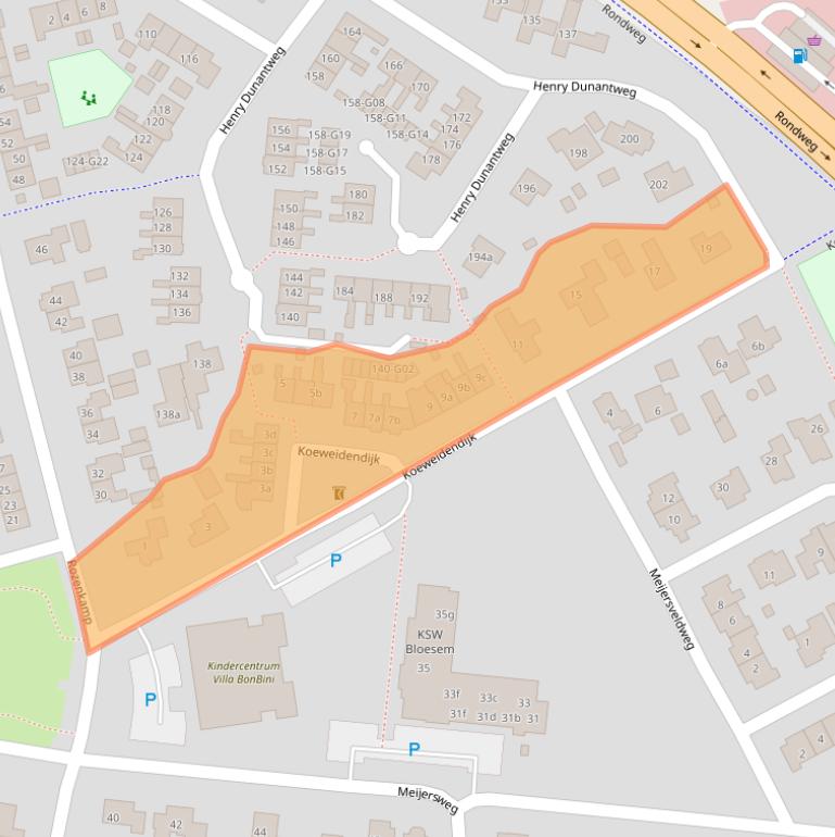 Kaart van postcodegebied 7161VX.