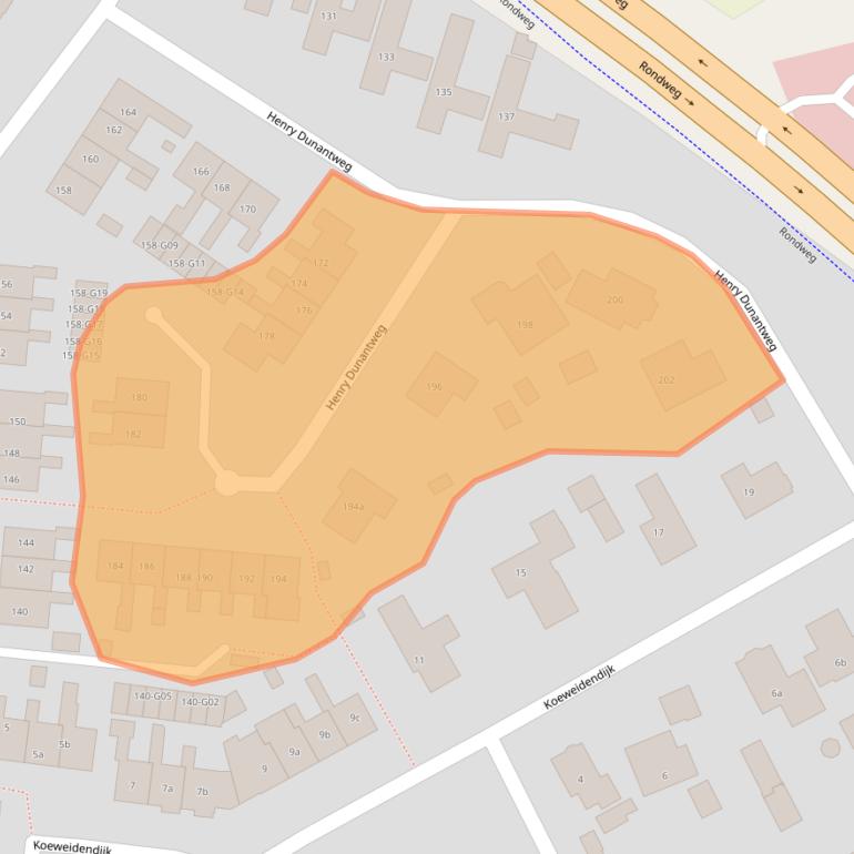 Kaart van postcodegebied 7161WE.