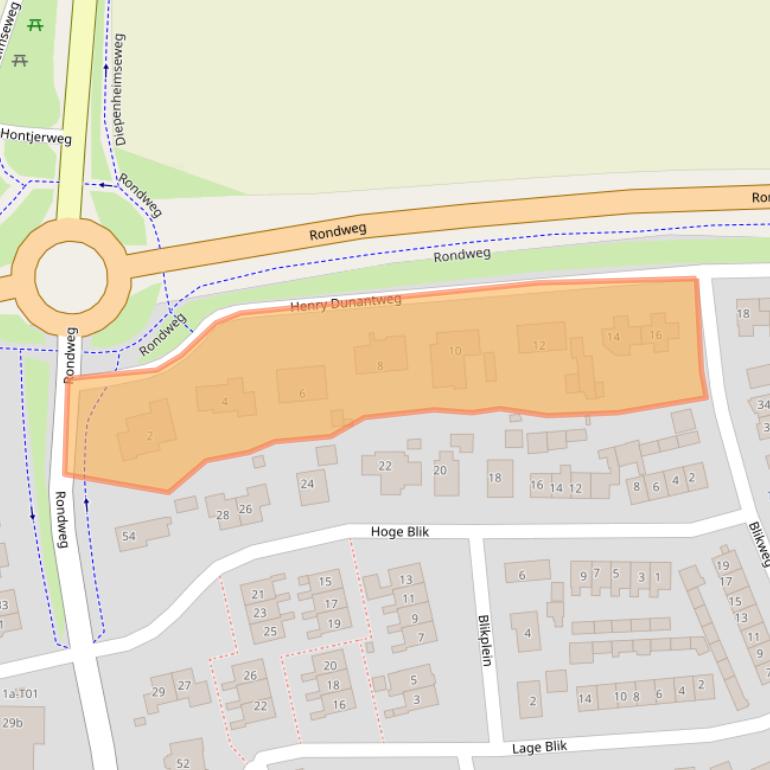 Kaart van postcodegebied 7161WS.