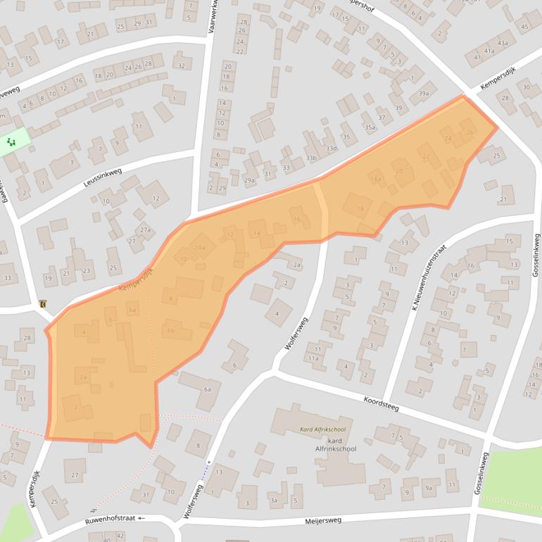 Kaart van postcodegebied 7161XH.