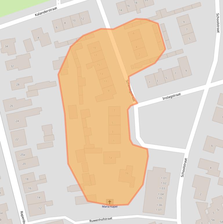 Kaart van postcodegebied 7161ZD.