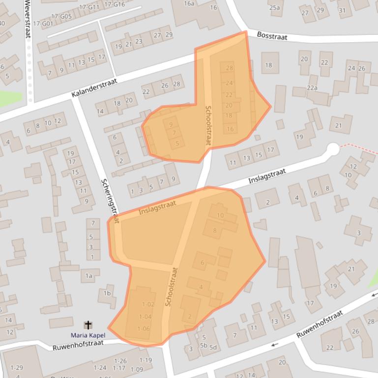 Kaart van postcodegebied 7161ZG.
