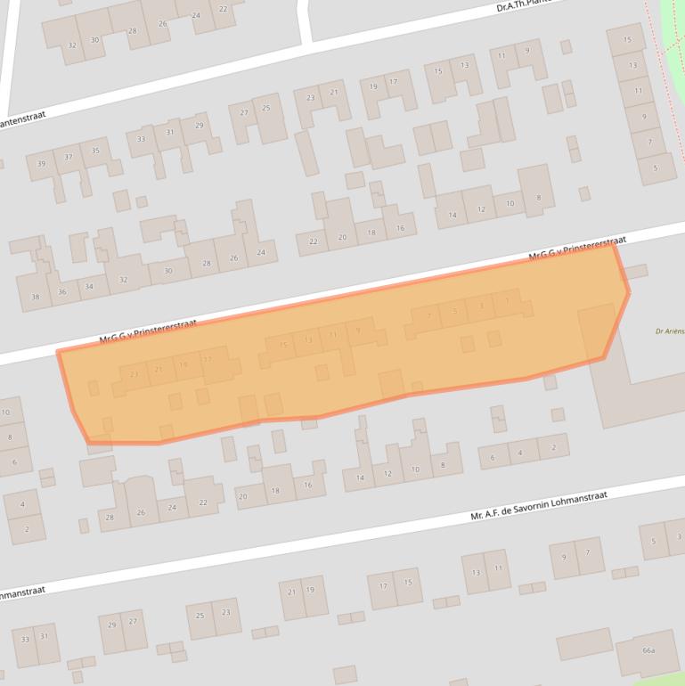 Kaart van postcodegebied 7161ZN.