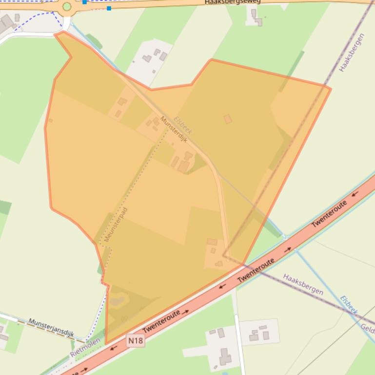 Kaart van postcodegebied 7165AD.