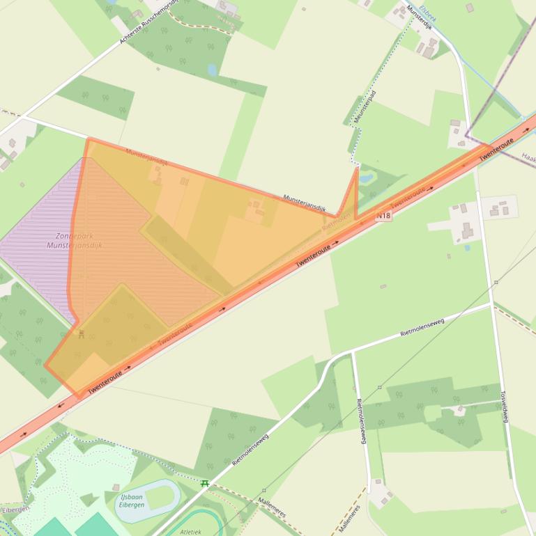 Kaart van postcodegebied 7165AG.