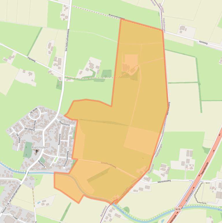 Kaart van postcodegebied 7165AS.