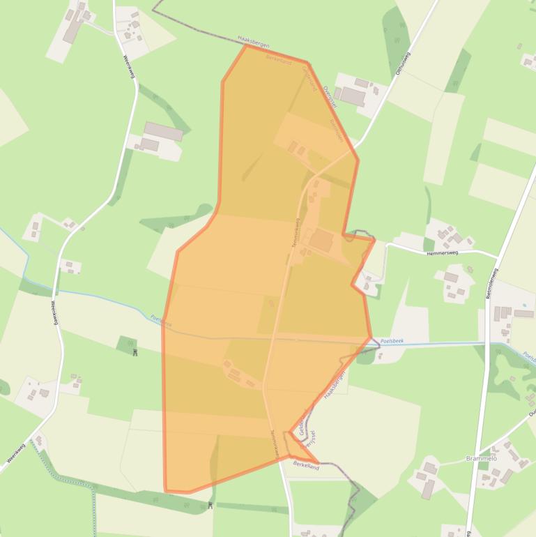 Kaart van postcodegebied 7165AZ.